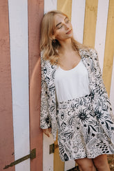 Fresco of Desire linen jacket